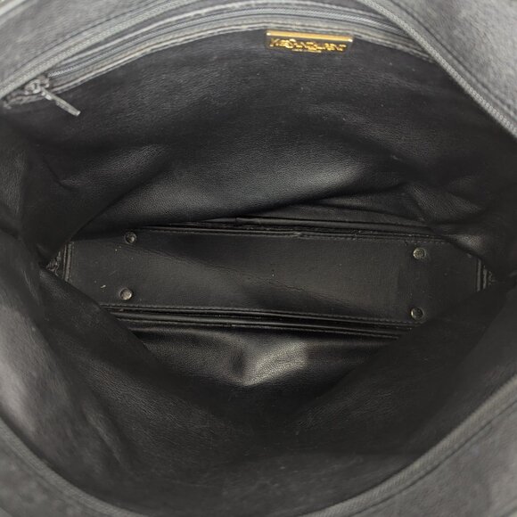 YSL Saint Laurent Shopping Tote Black Leather Handbag - Picture 4 of 16
